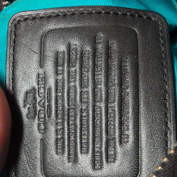 Coach Sig. Varsity Blue Leather Crossbody Bag - Picture 2 of 7